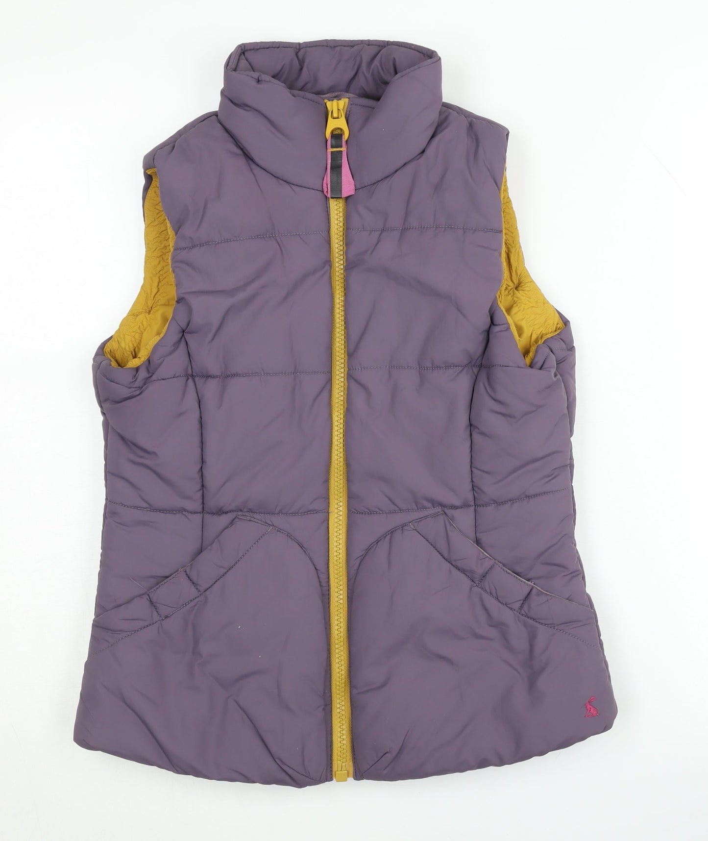 Joules Women's Purple Puffer Waistcoat Size 10 Casual