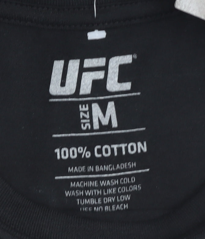 UFC Men's Black Graphic Print T-Shirt M Sports