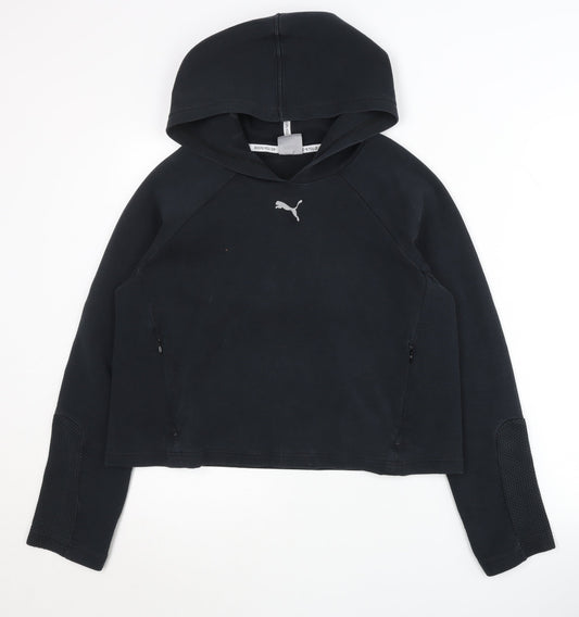 Puma Women's Black Medium Pullover Hoodie, Size 12