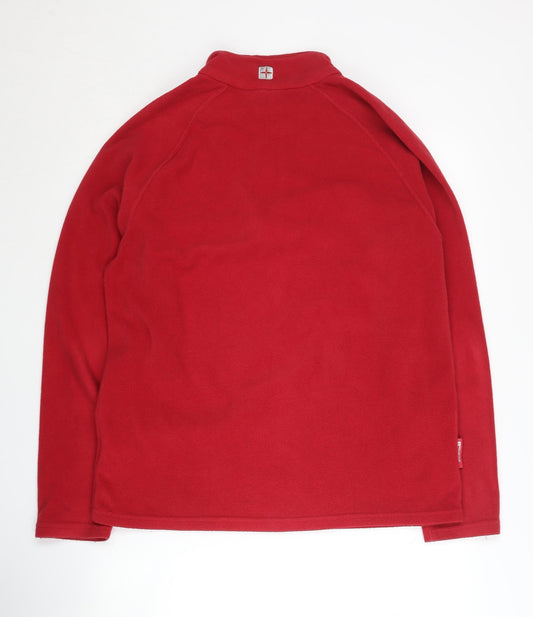 Mountain Warehouse Men's Red Fleece Pullover Sweatshirt M