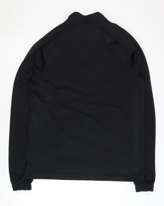 Nike Men's Black Mid-Length Sports Jacket Size M