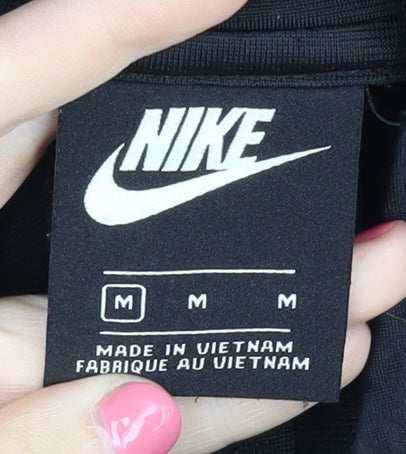 Nike Men's Black Mid-Length Sports Jacket Size M