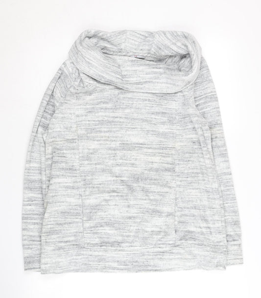 Tommy Hilfiger Women's Grey Pullover Hoodie, Size L