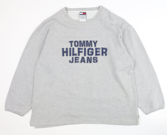 Tommy Hilfiger Men's Grey Pullover Sweatshirt M