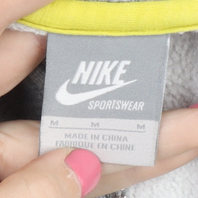 Nike Men's Grey Medium Full Zip Hoodie