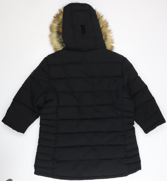 TOG24 Women's Black Puffer Jacket Size 16