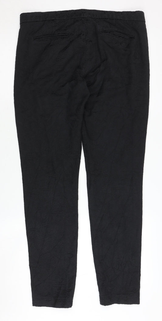 Elements Women's Black Trousers Size 10 Cotton Blend