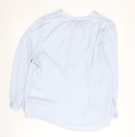 DKNY Jeans Women's Blue Blouse, L, Casual Chic