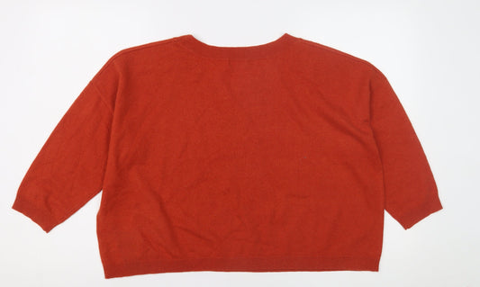 Hobbs Women's Red Pullover Jumper Size M