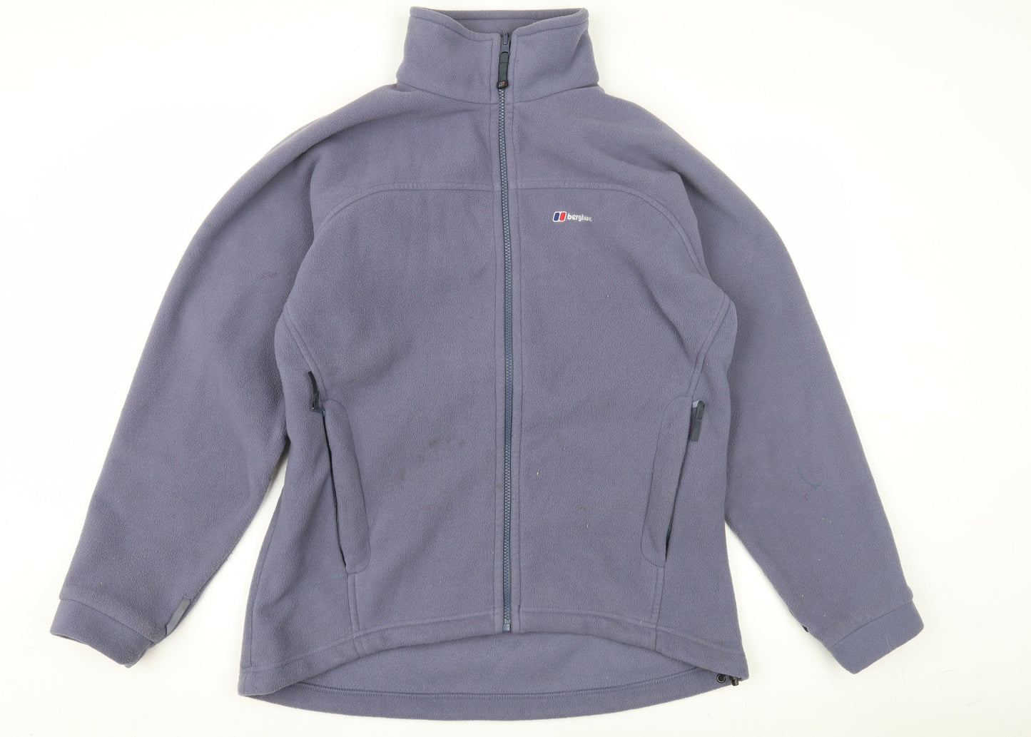 Berghaus Womens Blue Fleece Jacket Size 16 Outdoor Zip Pockets