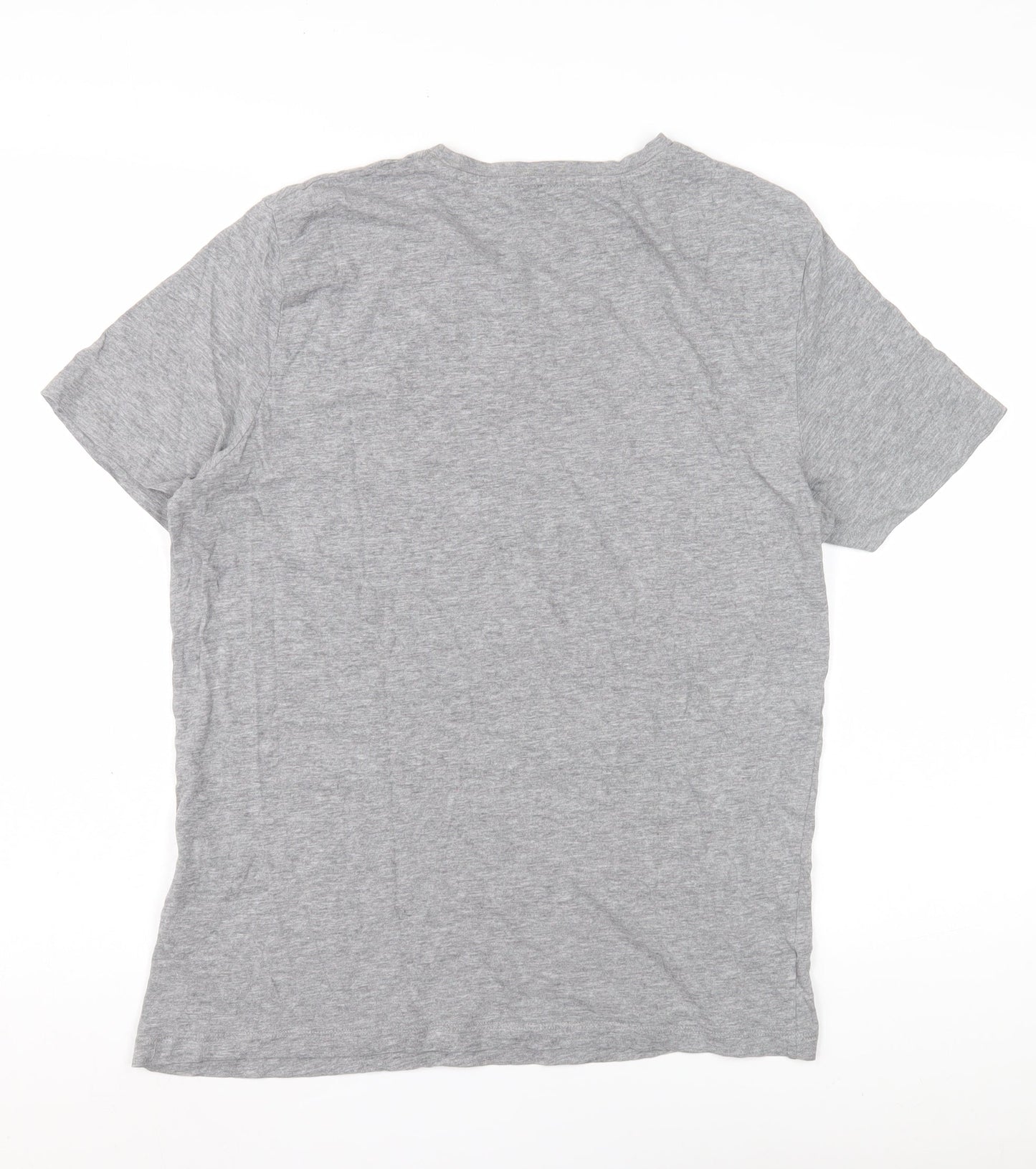 Jack & Jones Men's Grey Graphic T-Shirt Size S