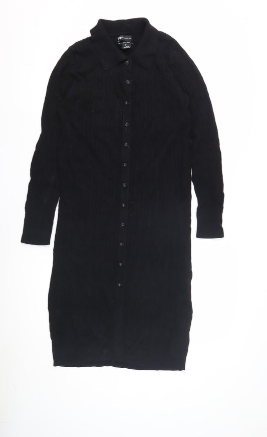 Jones New York Women's Black S Shirt Dress