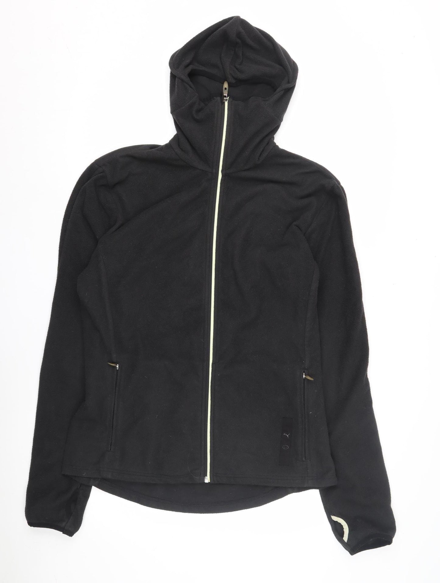 Puma Men's Black Hooded Fleece Jacket L
