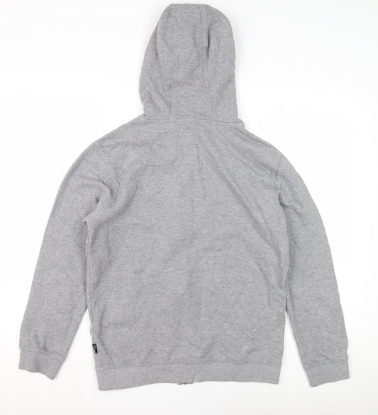 Vans Unisex Adults Grey Full Zip Hoodie in L