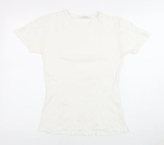 Calvin Klein Women’s White Basic T-Shirt, Size S