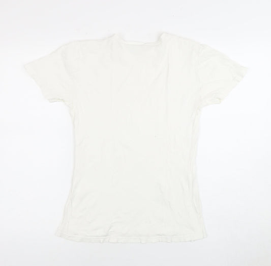 Calvin Klein Women’s White Basic T-Shirt, Size S