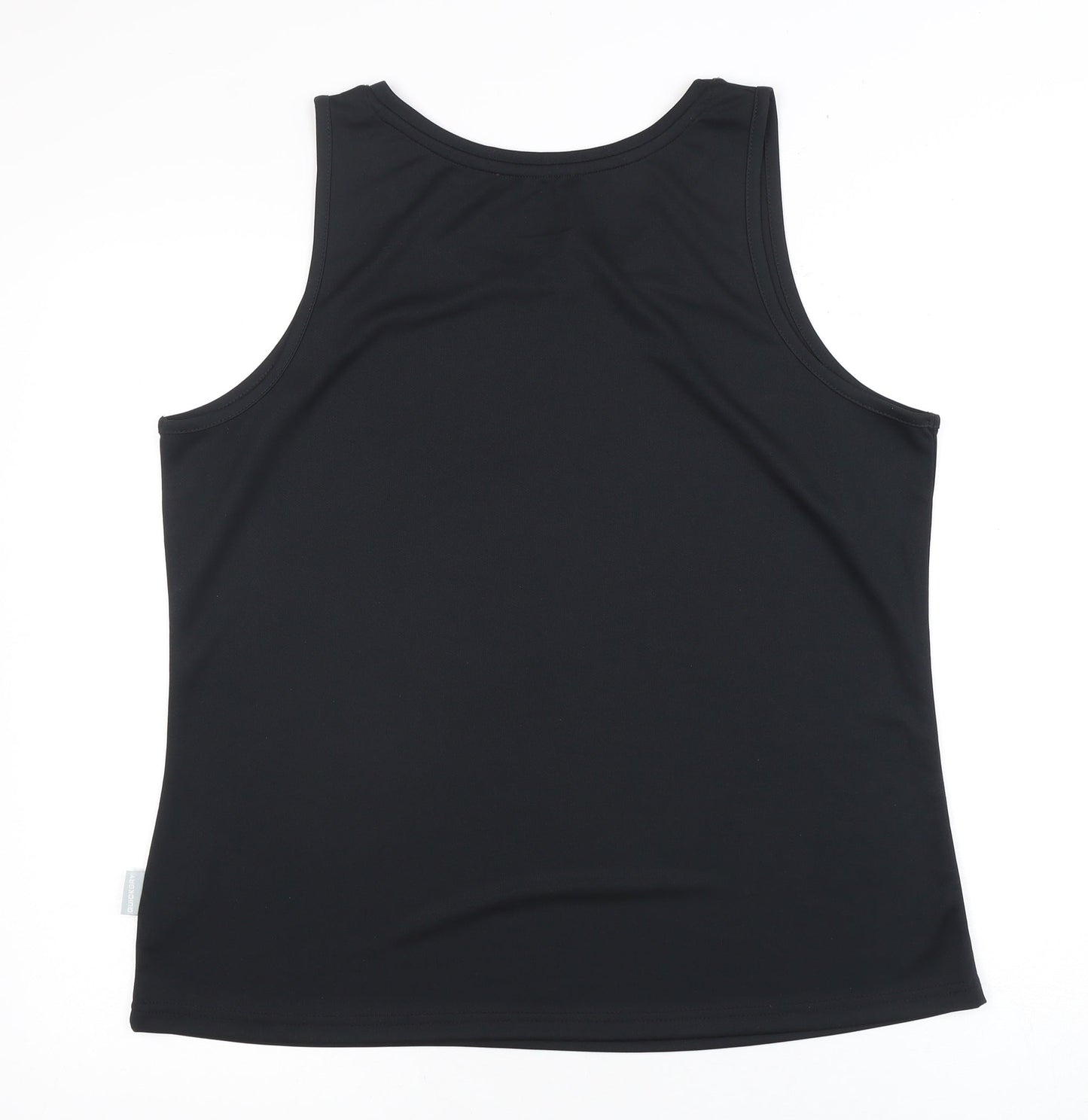 Trespass Unisex Black Gym Tank Top 2XL Quick Dry