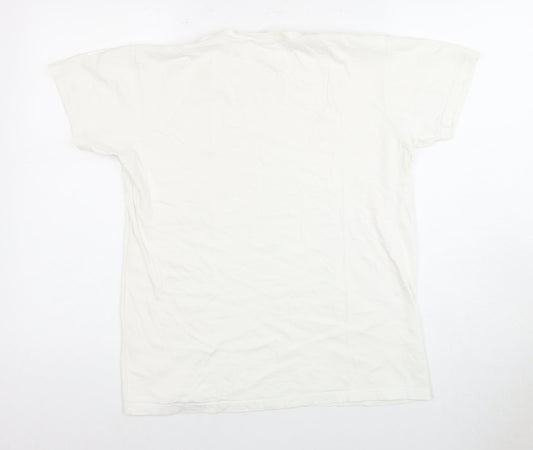 Calvin Klein Men's White Short Sleeve T-Shirt - Size S