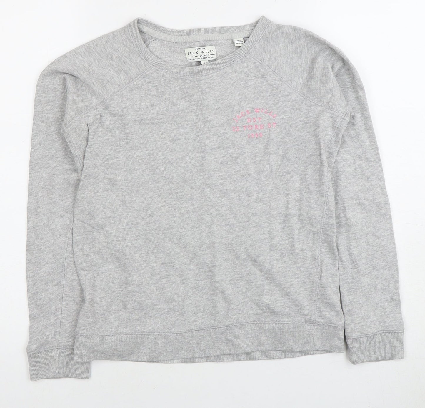 Jack Wills Women's Grey XS Pullover Sweatshirt