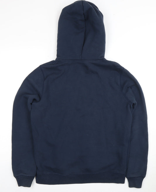 Jack Wills Unisex Blue Pullover Hoodie Size 14