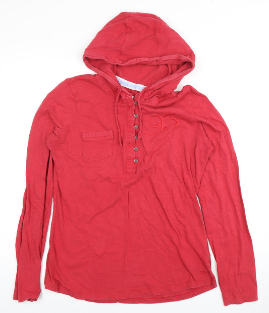 Womens UK Size 14 Crew Clothing Co. Red 100% Cotton Pullover