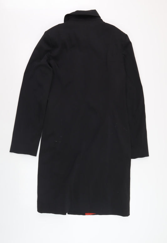 Etam Women's Black Long Overcoat Size 14 Regular