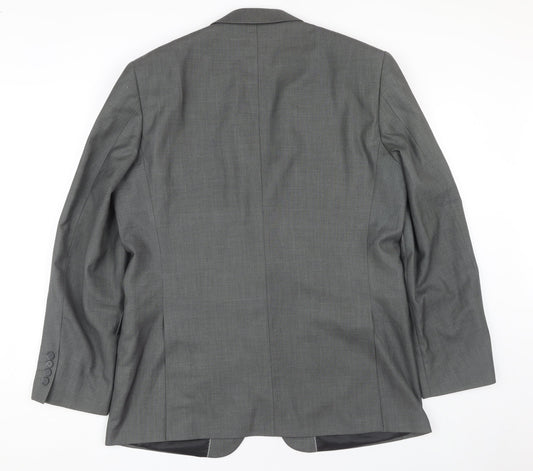 Dehavilland Men's Grey Regular Fit Blazer 42