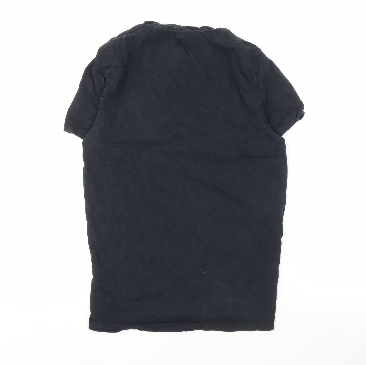 Jack Wills Men's XS Black Crew Neck T-Shirt, Stylish Striped