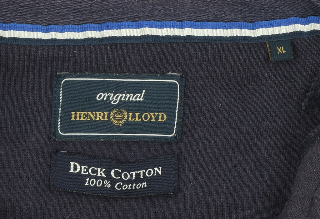 Henri Lloyd Men's Blue Full Zip Hoodie XL