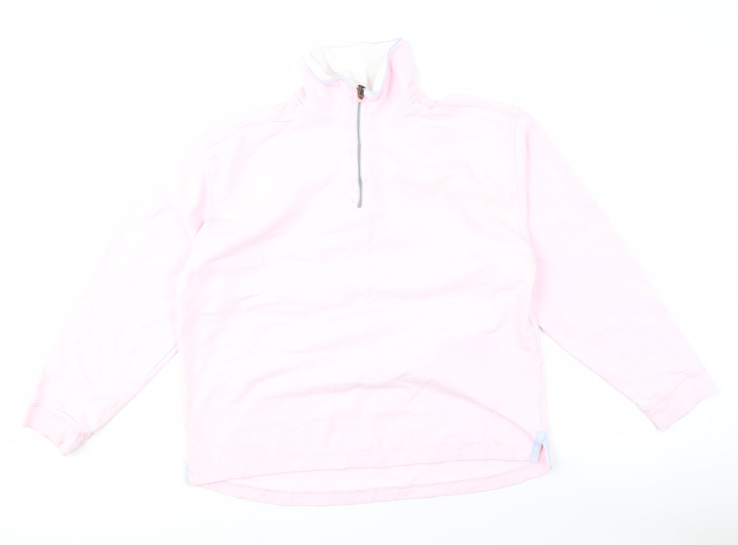 Crew Clothing Co Men's Pink M 1/4 Zip Sweatshirt