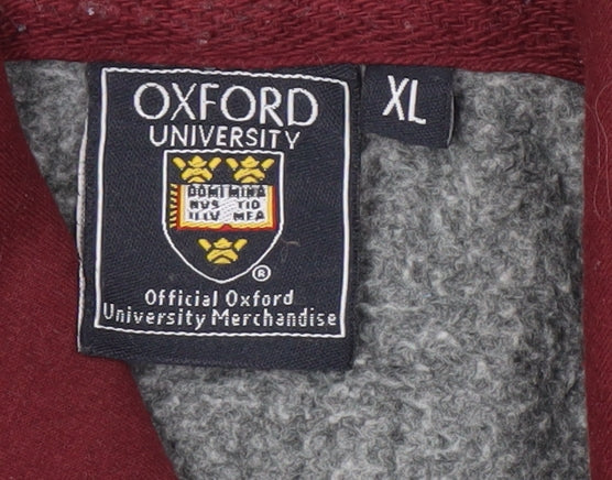 Oxford University Men's Grey XL Pullover Hoodie