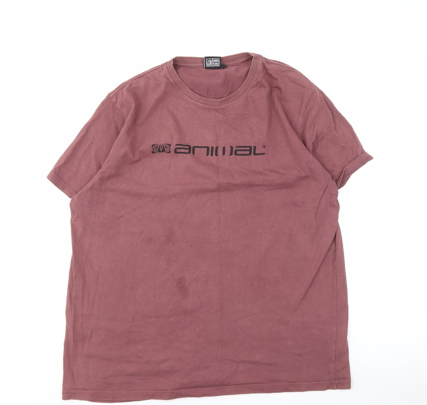Animal Men's Red 2XL T-Shirt with Logo Accent