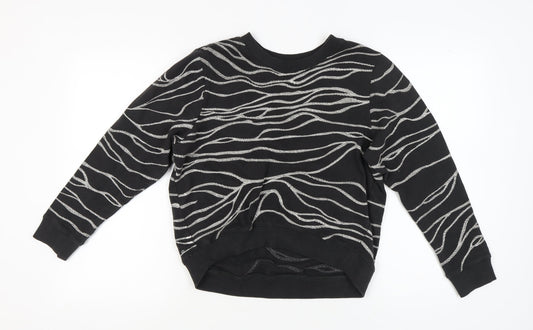 AllSaints Unisex Black M Pullover Sweatshirt