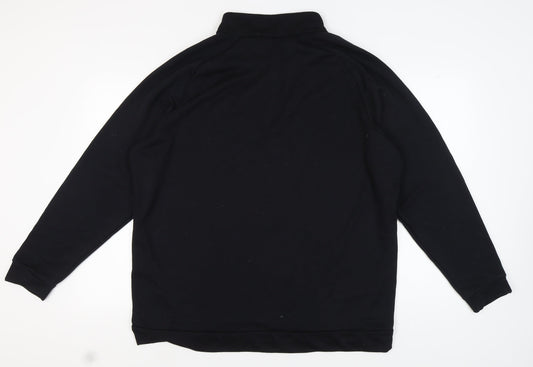 Nike Men's Black 2XL 1/4 Zip Dri-FIT Hoodie