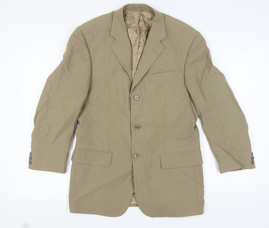 Austin Reed Men's Beige Blazer, 38 Short, Single-Breasted