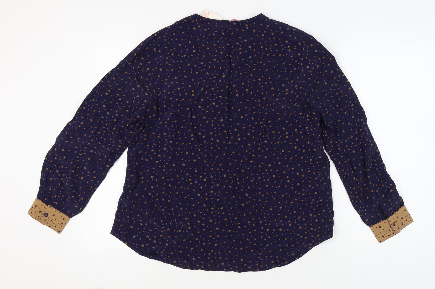 White Stuff Women's Blue Star Blouse UK 14