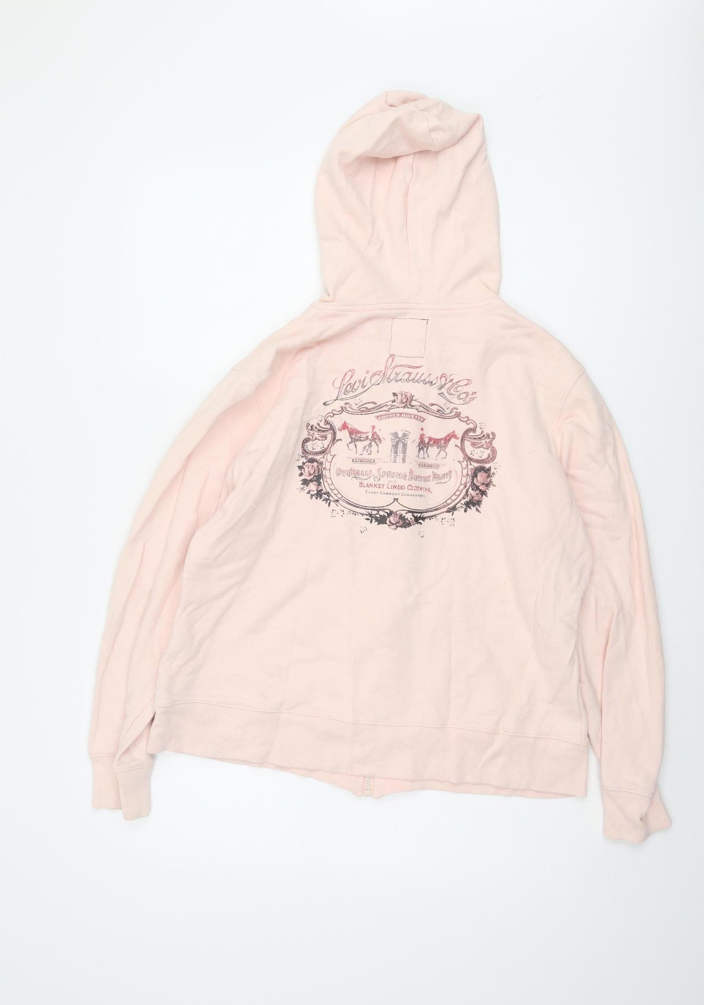 Levi's Women's Pink XL Full Zip Hoodie Casual