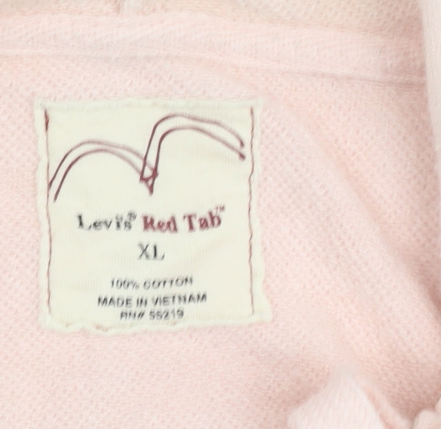Levi's Women's Pink XL Full Zip Hoodie Casual