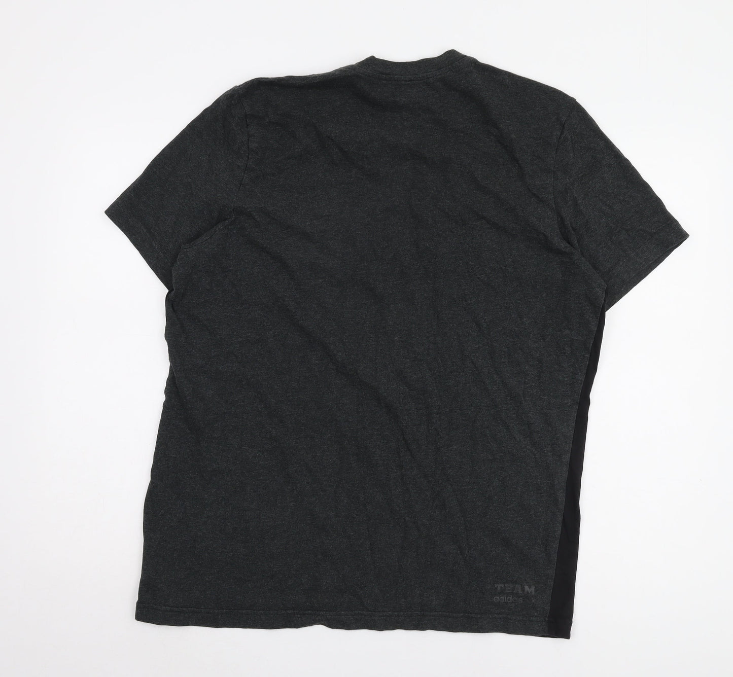Adidas Men's Black XL Sports T-Shirt, Cotton Crew Neck