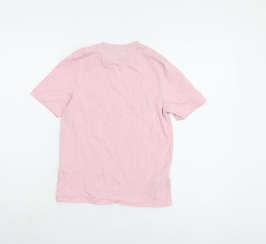 Fred Perry Boys Pink T-Shirt, Short Sleeve, Size S, Casual