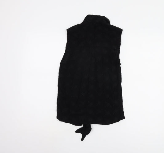 Superdry Women's Black XS Sleeveless Button-Up Shirt