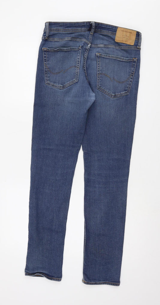 Jack & Jones Blue Men's Straight Jeans 32 32