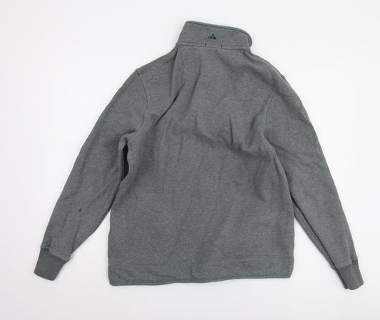 Mens UK S White Stuff Grey Henley Sweatshirt