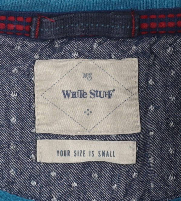 Mens UK S White Stuff Grey Henley Sweatshirt