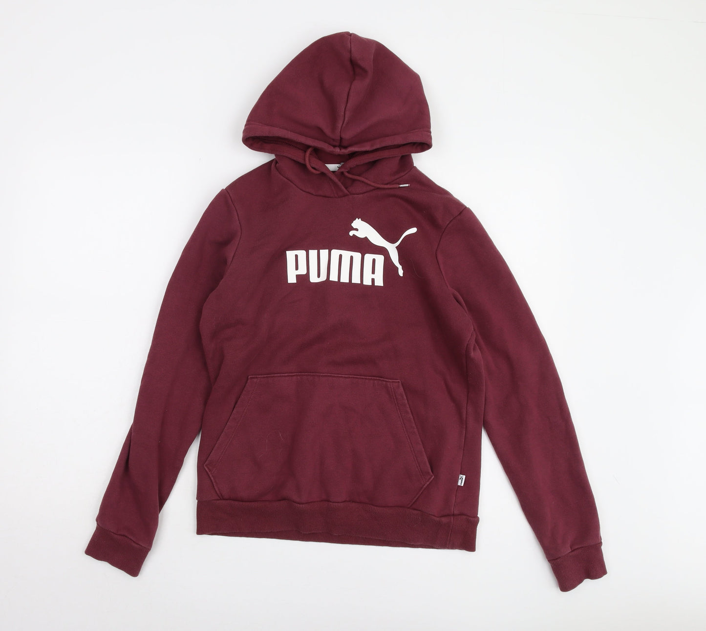 Puma Unisex Red Pullover Hoodie M Casual