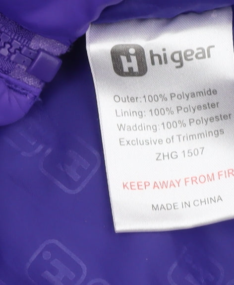 Hi Gear Women's Purple Puffer Waistcoat Size 12