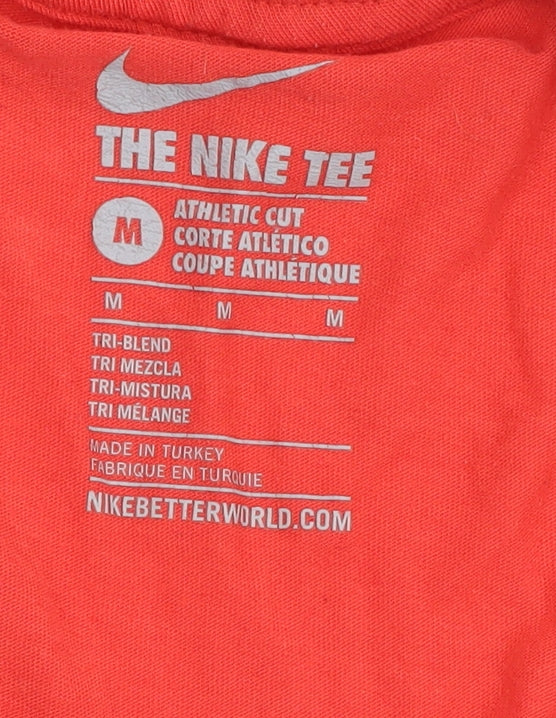 Nike Women's Red T-Shirt, M, Athletic Fit