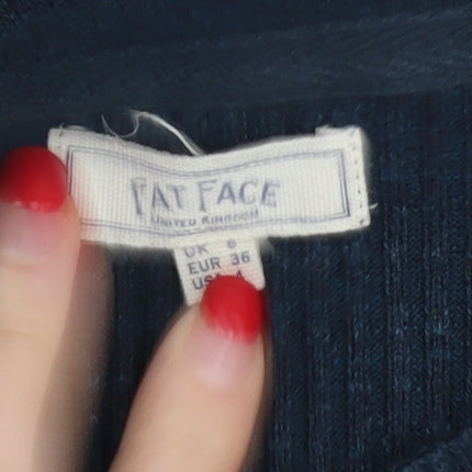 Fat Face Women's Blue Crew Neck Pullover Jumper Size 8