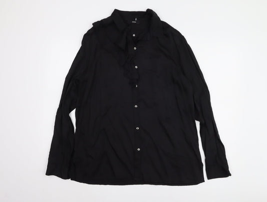 Diesel Women's Black XL Button-Up Shirt