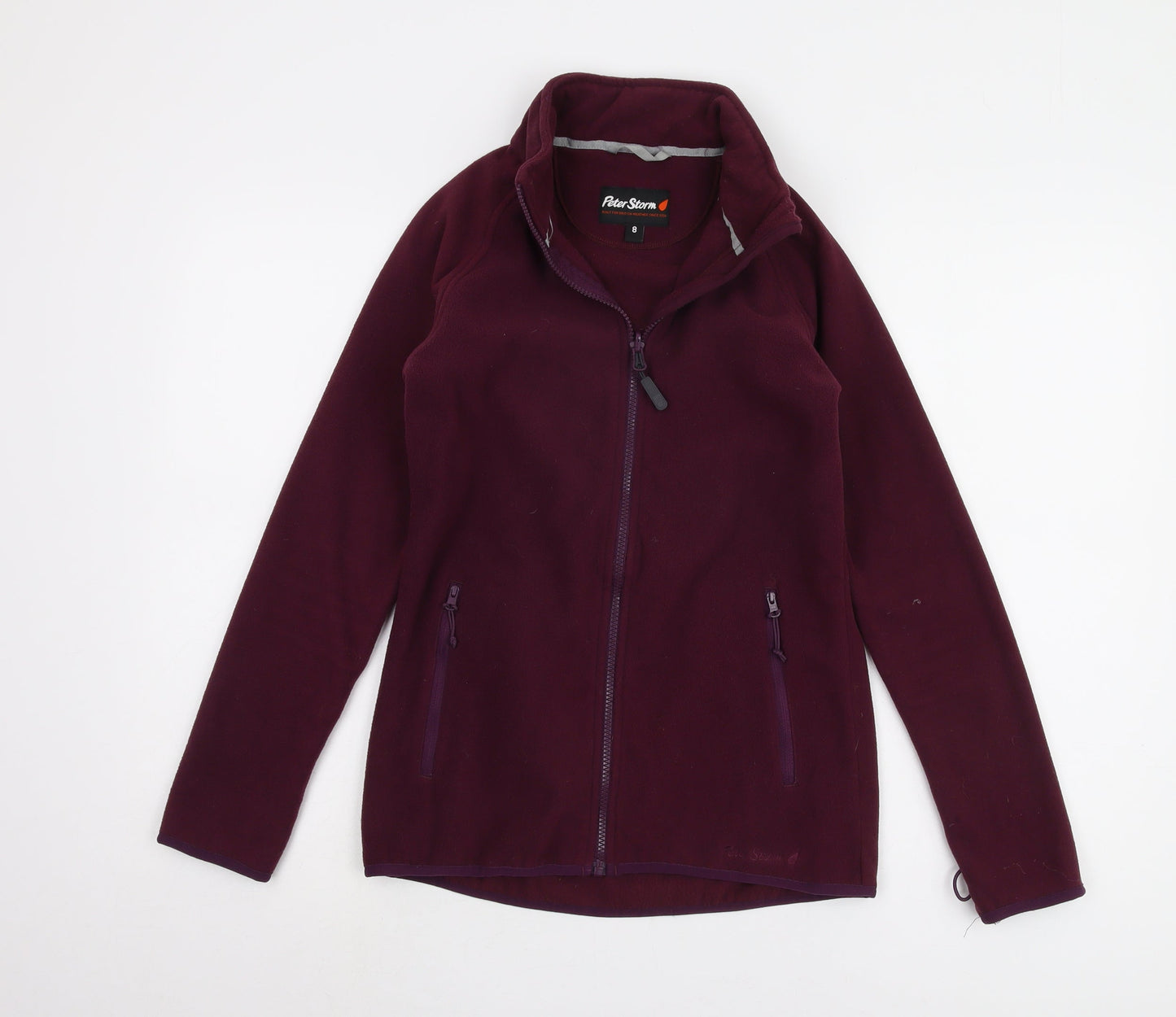 Peter Storm Women's Purple Fleece Jacket - Size 8